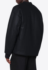 Jil Sander Wool Zip-Up Bomber Jacket Black J22BN0277J40045/R_JILSA-001