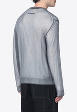 Jil Sander Layered Crewneck Sweater Gray J22FV0112JTN376/Q_JILSA-056