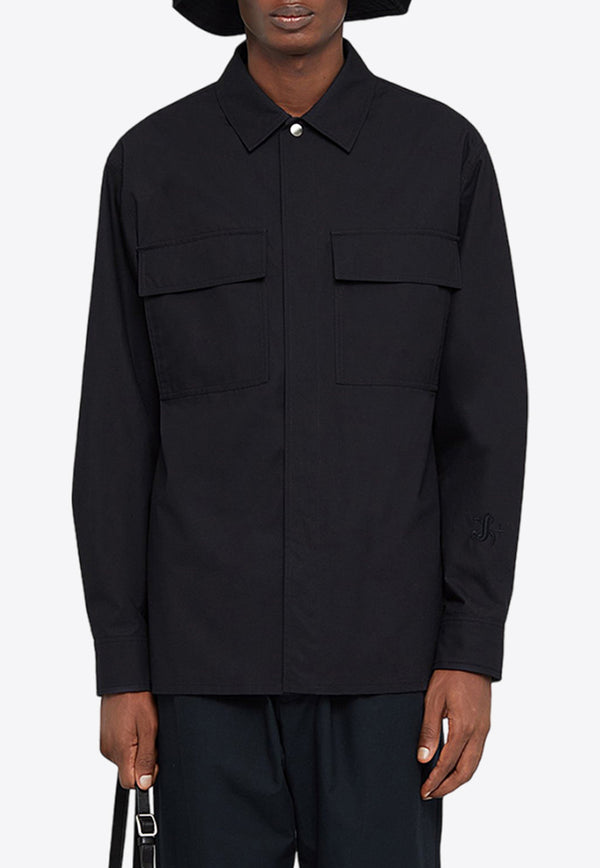 Jil Sander Long-Sleeved Solid Shirt J47DL0137-J45039NAVY