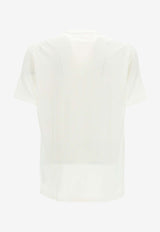 Jil Sander Logo Print Crewneck T-shirt White J47GC0122_J20103_102