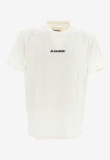 Jil Sander Logo Print Crewneck T-shirt White J47GC0122_J20103_102