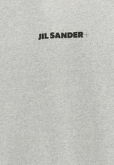 Jil Sander Logo Embroidered Crewneck Sweatshirt Gray J47GU0001_J20010_052