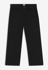Hugo Boss Kids Boys Logo Patch Straight Jeans Black J52300/09B_BLACK