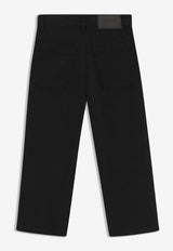 Hugo Boss Kids Boys Logo Patch Straight Jeans Black J52300/09B_BLACK