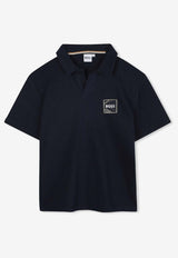 Hugo Boss Kids Boys Logo Patch Polo T-shirt Navy J52334/849_NAVY