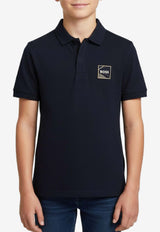 Hugo Boss Kids Boys Logo Patch Polo T-shirt Navy J52334/849_NAVY