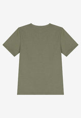 Hugo Boss Kids Boys Logo Print T-shirt Green J52358/724_GREEN