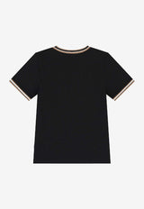Hugo Boss Kids Boys Crewneck Logo T-shirt Black J52368/09B_BLACK