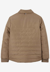 Hugo Boss Kids Boys Quilted Puffer Jacket Beige J52392/269_BEIGE