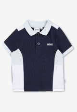 Hugo Boss Kids Baby Boys Colorblocked Logo Polo T-shirt Navy J52450/849_NAVY