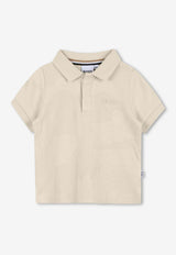 Hugo Boss Kids Baby Boys Jacquard Camo Polo T-shirt Sand J52451/21C_SAND