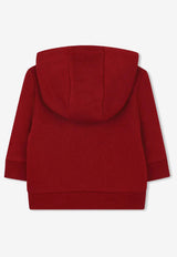 Hugo Boss Kids Baby Boys Checkerboard Logo Hoodie Red J52461/96D_RED