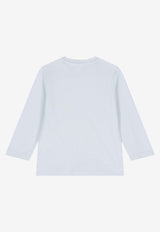 Hugo Boss Kids Baby Boys Long-Sleeved Logo T-shirt Light Blue J52463/791_LIGHT BLUE