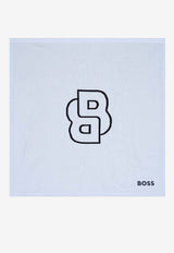 Hugo Boss Kids Baby Boys Logo Square Blanket Light Blue J52600/771_LIGHT BLUE