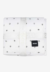 Hugo Boss Kids Baby Boys Monogram Print Blanket White J52601/10P_WHITE