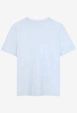 Hugo Boss Kids Boys Logo Print T-shirt Light Blue J52711/791_LIGHT BLUE