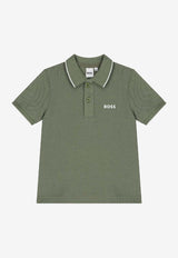 Hugo Boss Kids Baby Boys Logo Polo T-shirt Green J52713/724_GREEN