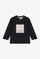Hugo Boss Kids Baby Boys Long-Sleeved T-shirt Black J52715/09B_BLACK