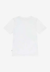 Hugo Boss Kids Boys Logo Print T-shirt White J52721/10P_WHITE