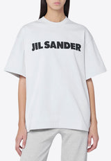 Jil Sander Logo Print Oversized T-shirt Gray J53GC0009J45148/R_JILSA-058