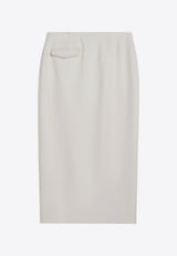 Margaux Lonnberg Jagger Wool-Blend Midi Skirt White JAGGERWO/P_LON-OW