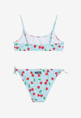 MC2 Saint Barth Kids Girls Vichy and Cherries Bikini Multicolor JAI000101258H/Q_MC2-31