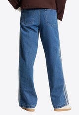 Adidas Originals Firebird Washed Straight-Leg Jeans Blue JC6234DE/R_ADIDS-ME