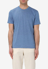 Tom Ford Short-Sleeved Solid T-shirt JCS001-JMC002S23 HB400 Blue