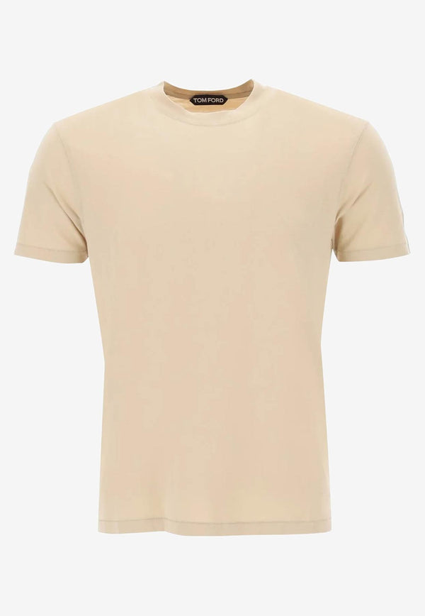 Tom Ford Short-Sleeved Solid T-shirt JCS004-JMT002S23 JB256 Beige