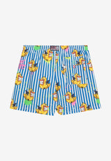 MC2 Saint Barth Kids Boys Crypto Duck Print Swim Shorts Multicolor JEA000104406H/Q_MC2-17