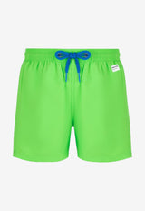 MC2 Saint Barth Kids Boys X Pantone Logo Swim Shorts Green JEA001201629H/Q_MC2-75