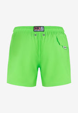 MC2 Saint Barth Kids Boys X Pantone Logo Swim Shorts Green JEA001201629H/Q_MC2-75
