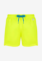 MC2 Saint Barth Kids Boys X Pantone Logo Swim Shorts Yellow JEA001201633H/Q_MC2-94