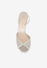 Andrea Wazen Jen 105 Crystal Mesh Glitz Sandals Silver JENSL105SMHSIL-PS26_SILVER