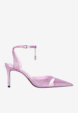 JW PEI Haidi 85 Crystal Embellished Pumps Pink JF30405-4_PINK