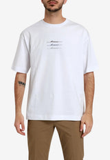Herno Signature Logo T-shirt White JG000283U_WHITE