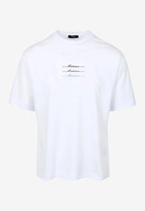 Herno Signature Logo T-shirt White JG000283U_WHITE