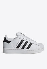 Adidas Kids Girls Superstar Low-Top Sneakers White JH9980LE/R_ADIDS-FC
