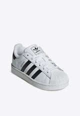 Adidas Kids Girls Superstar Low-Top Sneakers White JH9980LE/R_ADIDS-FC