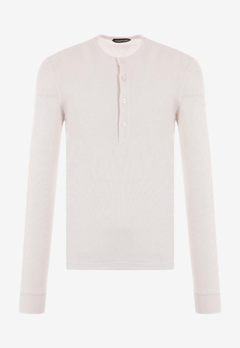 Tom Ford Long-Sleeved Ribbed T-shirt JHL005-JMT003F23 AW003