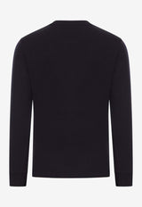Tom Ford Henley Long-Sleeved T-shirt JHL014-JMC048S25 LB999 Black