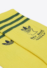 Adidas Originals X Brain Dead Crew-Length Logo Socks Yellow JN7154CO/Q_ADIST-YE