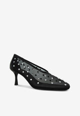 SENSO Jocelyn 70 Crystal Mesh Pumps Black JOCELYN_BLACK
