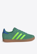 Adidas Kids Boys Gazelle Suede Low-Top Sneakers Green JP7127SUE/Q_ADIDS-SC