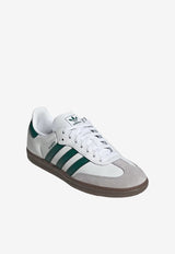 Adidas Kids Boys Samba OG Leather Shoes White JQ2843_WHITE