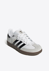 Adidas Kids Boys Samba Leather Sneakers White JQ2850LE_ADIDS-FC