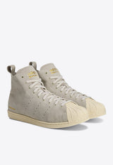 Adidas Originals X Wales Bonner Superstar High-Top Sneakers Gray JQ7633SUE/Q_ADIST-SC