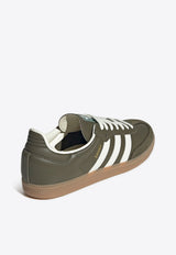 Adidas Originals Samba OG Leather Low-Top Sneakers Khaki JR0890LE/R_ADIDS-MO_604-8