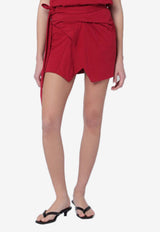 Isabel Marant Berenice Mini Wrap Skirt Cherry JU0198FDA1N41I/S_ISAMA-70CH