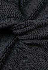 Hunza G Juno Textured Nylon Twisted Bikini Black JUNONY/Q_HUNZA-BLK
